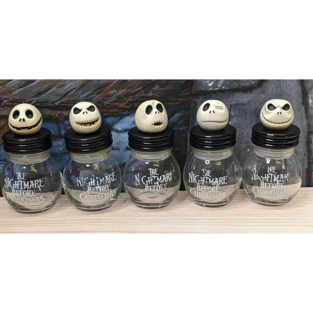 NECA Disney Nightmare Before Christmas Jack7s Head Storage Jars 5pcs Set